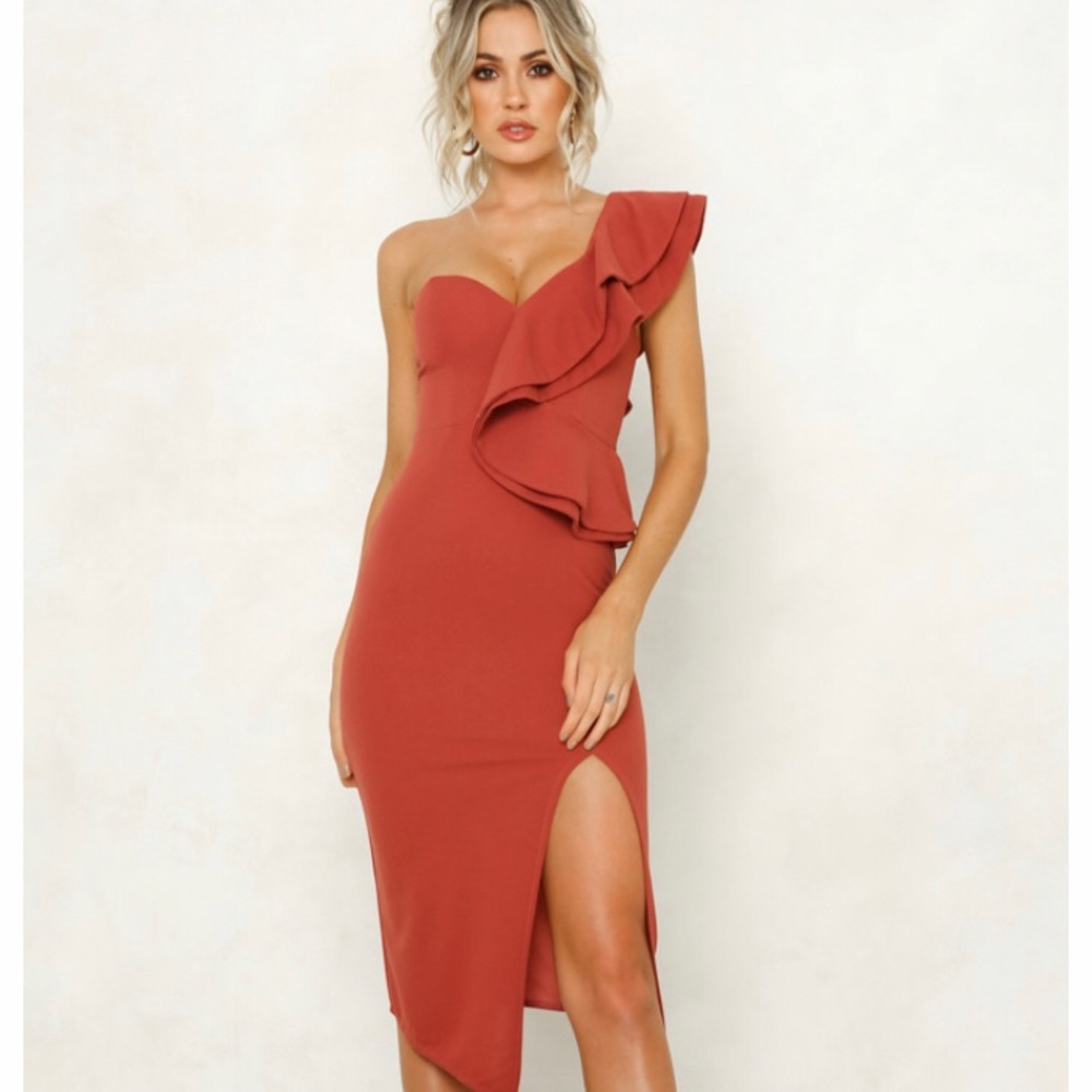 Hello Molly Caruso Dress in Dark Blush